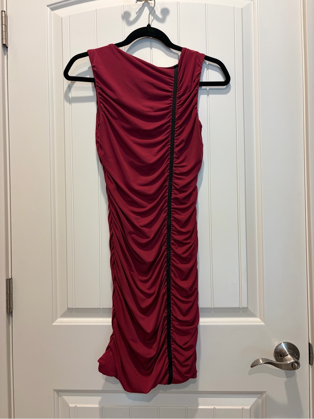 Thalia & Sodi - Unique Ruching Rich berry Dress - Size XS - Picture 4 of 6